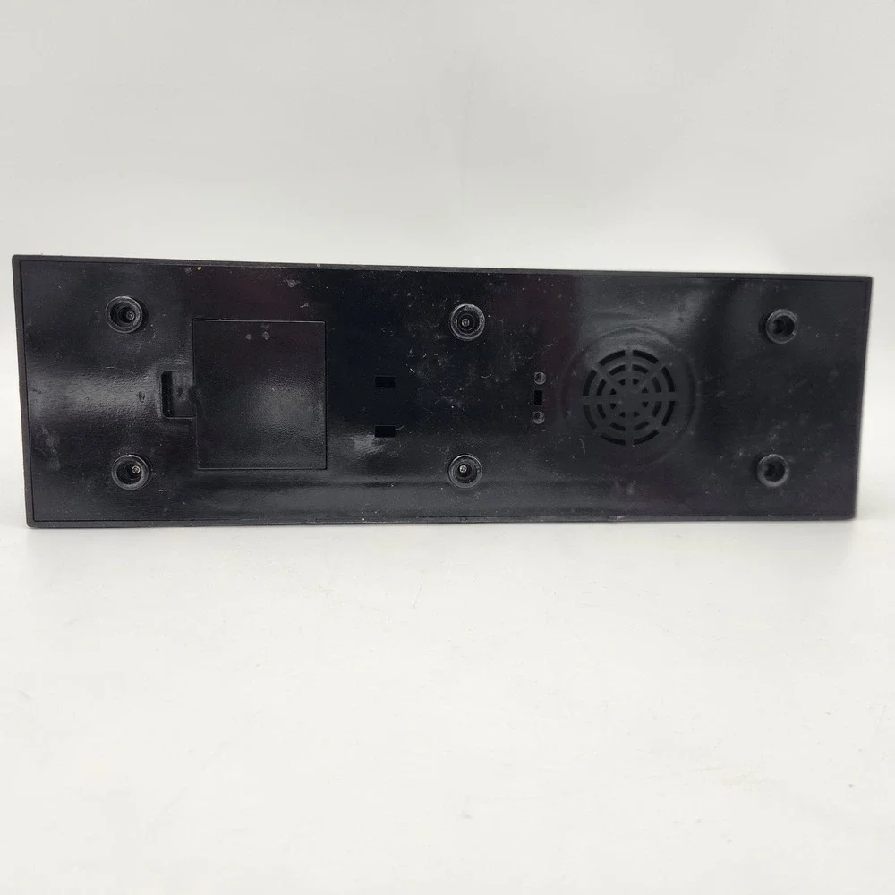 Vintage Steam Locomotive Train Desk Clock Black Gold Silver Tone Novelty Decor